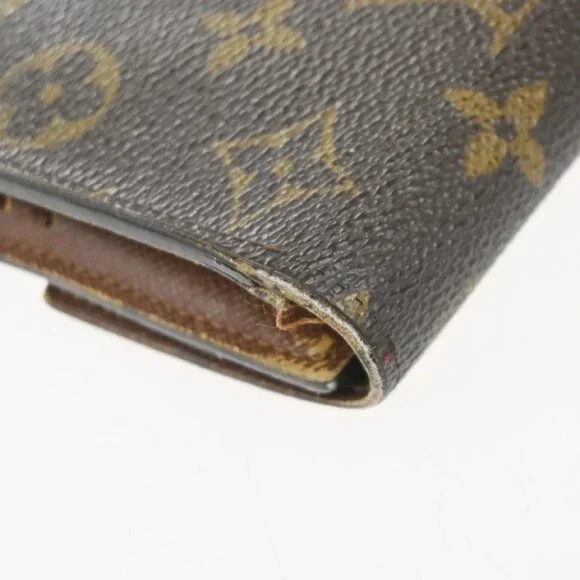 LOUIS VUITTON LV Logo 2 Set Bifold Wallet Monogram Leather Brown 01KP392 - Picture 5 of 9